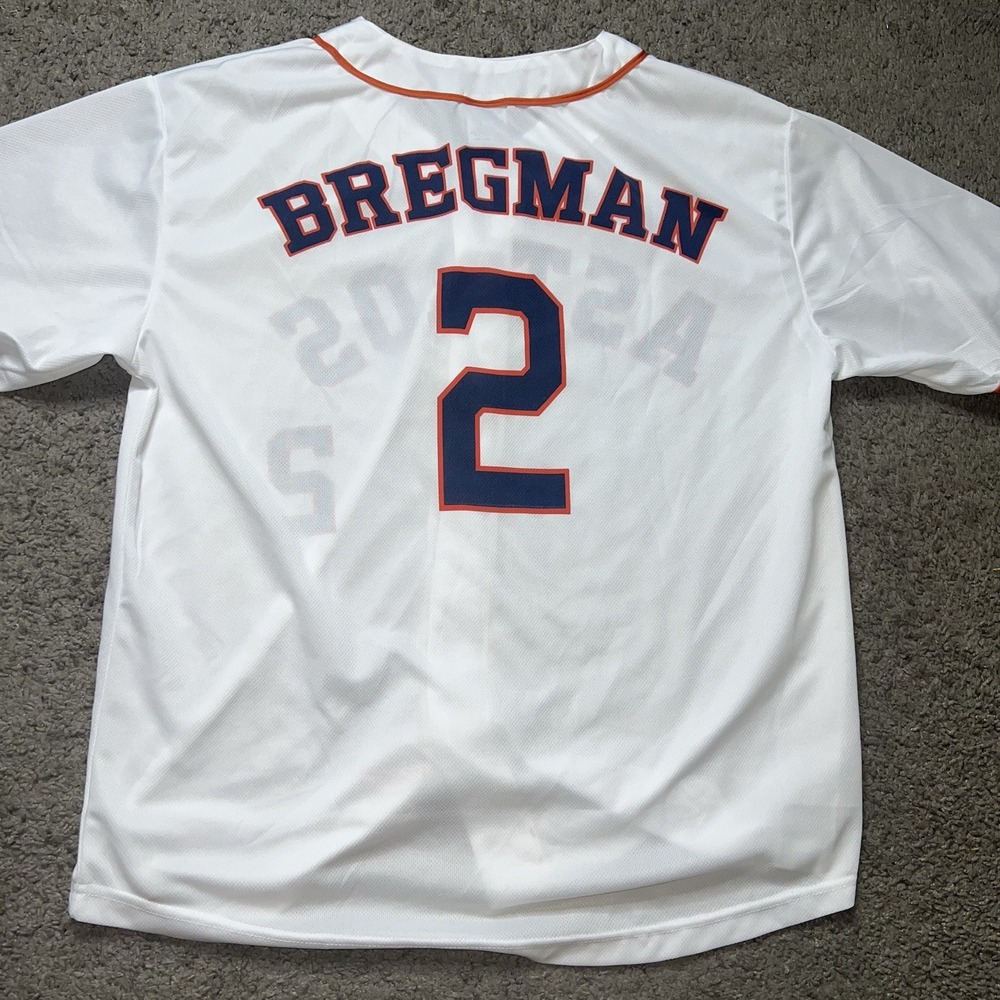 Houston Astros Jersey Men XL Alex Bregman #2 MLB Baseball Fan Sports Apparel